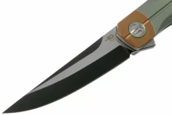 Bestech Thyra BT2106E Green Stonewashed Titanium, Copper Bolster, Two Tone Black Navaja, Diseño Kombou -ES Cuchillos Ventas 2024 BHBT2106E 03 bestech scaled