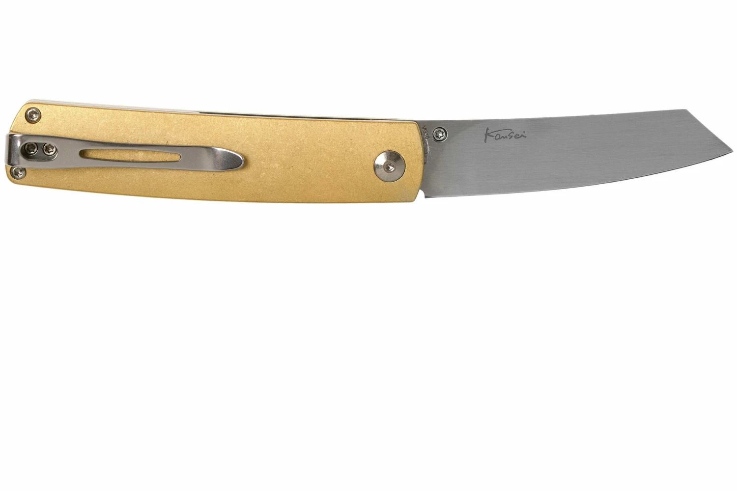 Böker Plus Tenshi Brass 01BO328 Navaja, Kansei Matsuno Design 2 Böker Plus Tenshi Brass 01BO328 Navaja, Kansei Matsuno Design - Imagen 2