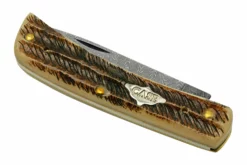 Case Sod Buser Jr 77461 Damascus Vintage Bone, Navaja -ES Cuchillos Ventas 2024 CE77461 06 case scaled