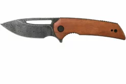 Civivi Odium C2010DS-1 Damascus, Cuibourtia Wood Navaja, Ferrum Forge Design