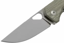 GiantMouse ACE Nimbus V2 Green Canvas Micarta Navaja, Ansø And Voxnaes Design -ES Cuchillos Ventas 2024 GMNIMBUS03 03 giantmouse scaled