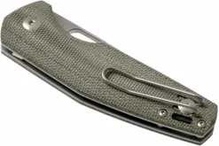 GiantMouse ACE Nimbus V2 Green Canvas Micarta Navaja, Ansø And Voxnaes Design -ES Cuchillos Ventas 2024 GMNIMBUS03 04 giantmouse scaled