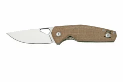 GiantMouse ACE Nimbus V2 Natural Canvas Micarta Navaja, Ansø Y Voxnaes Design