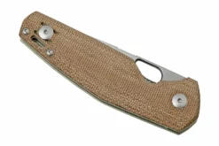 GiantMouse ACE Nimbus V2 Natural Canvas Micarta Navaja, Ansø Y Voxnaes Design -ES Cuchillos Ventas 2024 GMNIMBUS04 06 giantmouse scaled