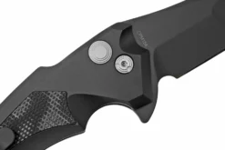 Hogue X5 3.5" Wharncliffe 34569 Buttonlock Flipper Navaja, Black Finish -ES Cuchillos Ventas 2024 HK34569 05 hogue scaled