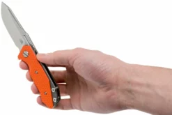 Rick Hinderer Half Track Gen 2, Spearpoint 20CV, Orange G10, Navaja -ES Cuchillos Ventas 2024 HRK HALF TRACK SP OR 08 rick hinderer knives scaled