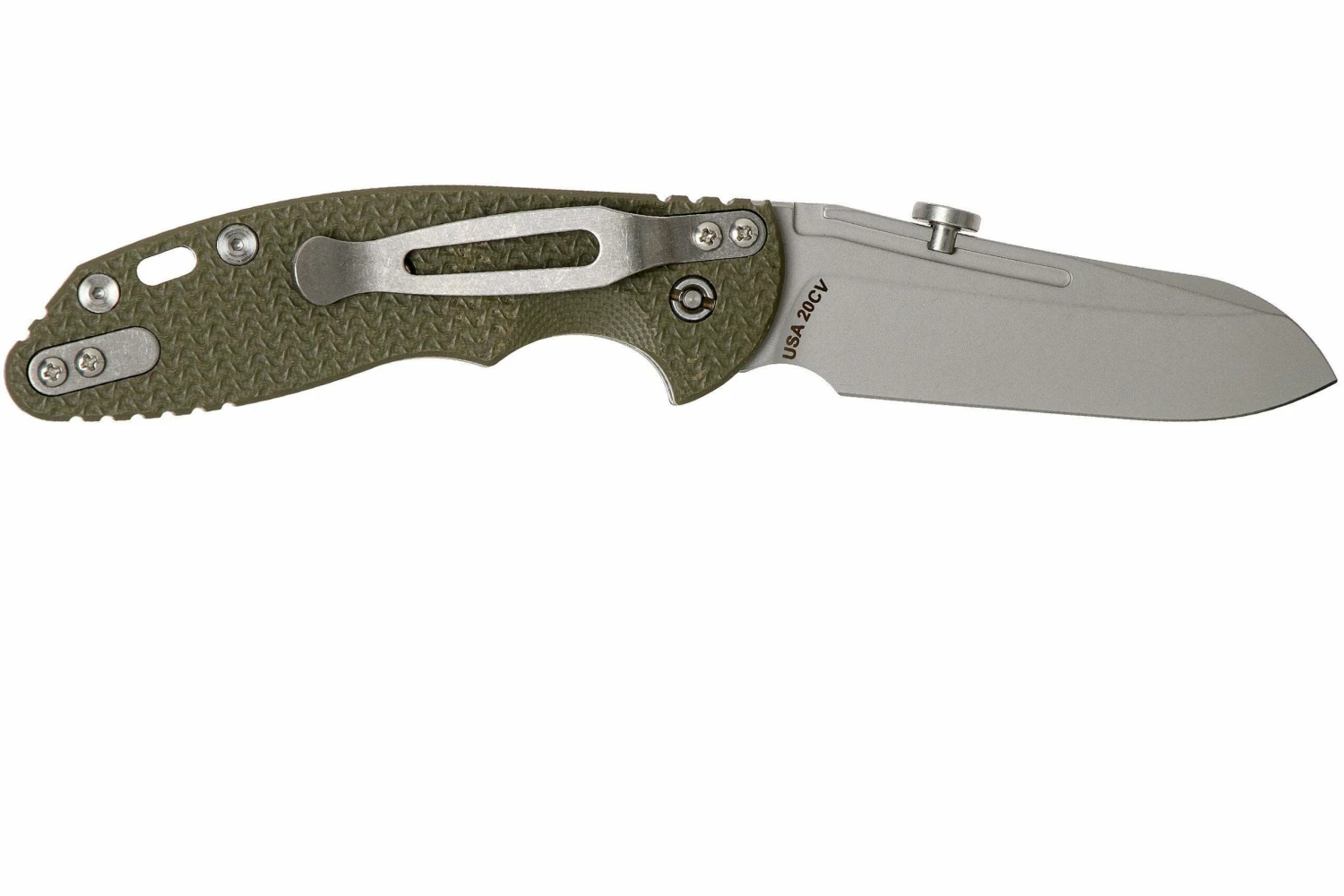 Rick Hinderer XM Slippy 3 Sheepfoot 20CV OD Green G10 Navaja Slipjoint" 2 Rick Hinderer XM Slippy 3 Sheepfoot 20CV OD Green G10 Navaja Slipjoint" - Imagen 2