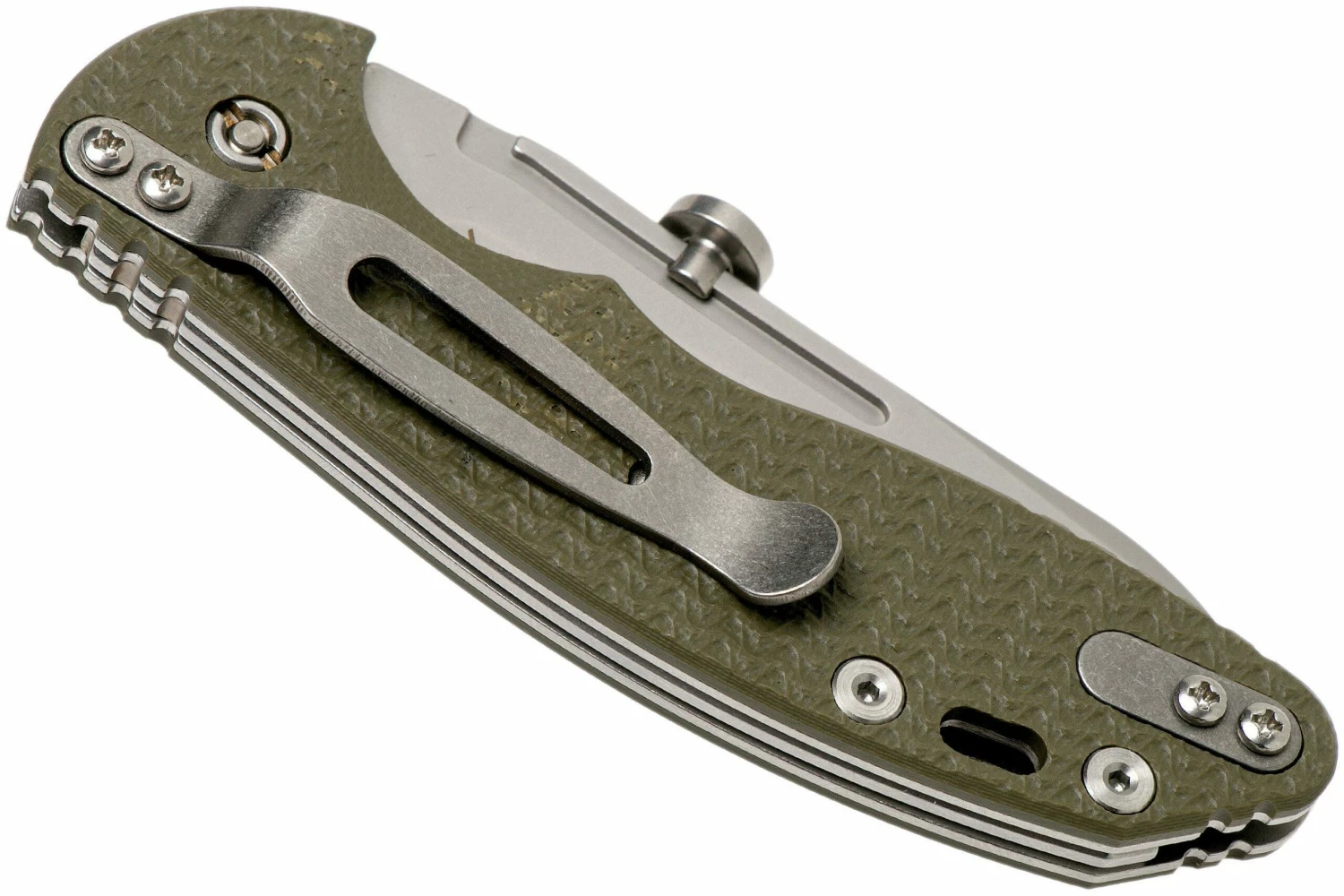 Rick Hinderer XM Slippy 3 Sheepfoot 20CV OD Green G10 Navaja Slipjoint" 4 Rick Hinderer XM Slippy 3 Sheepfoot 20CV OD Green G10 Navaja Slipjoint" - Imagen 4