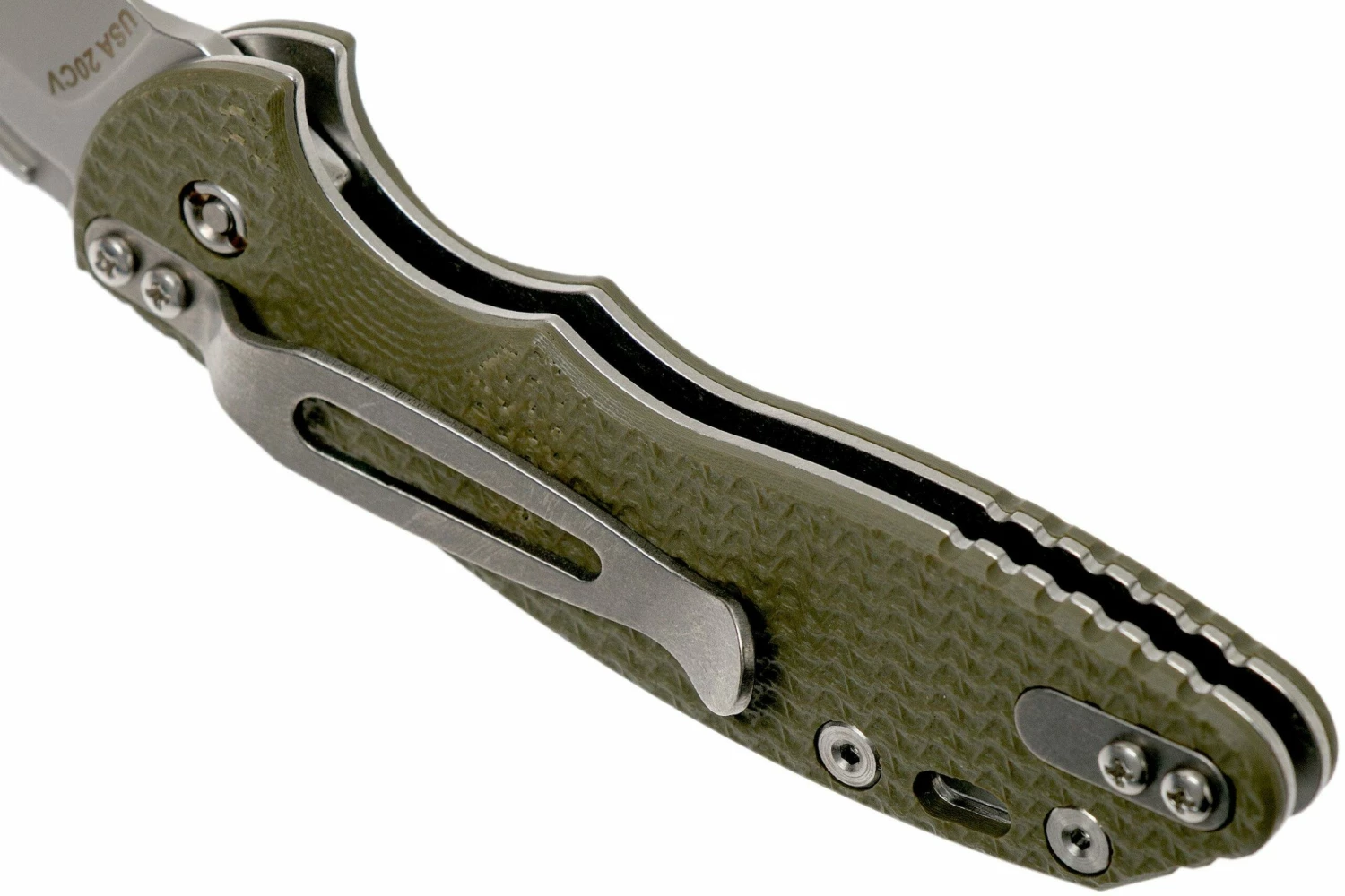 Rick Hinderer XM Slippy 3 Sheepfoot 20CV OD Green G10 Navaja Slipjoint" 5 Rick Hinderer XM Slippy 3 Sheepfoot 20CV OD Green G10 Navaja Slipjoint" - Imagen 5