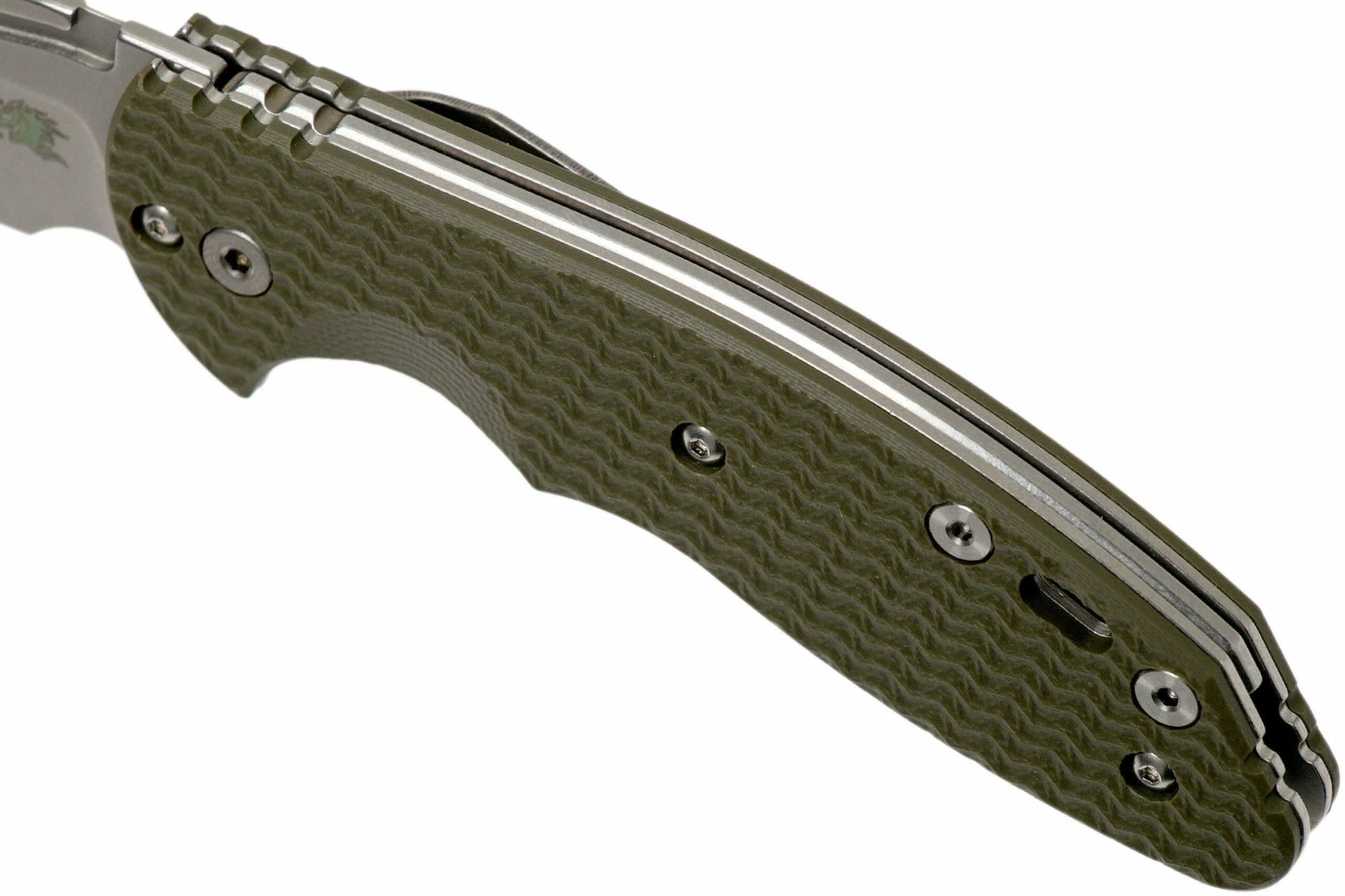 Rick Hinderer XM Slippy 3 Sheepfoot 20CV OD Green G10 Navaja Slipjoint" 7 Rick Hinderer XM Slippy 3 Sheepfoot 20CV OD Green G10 Navaja Slipjoint" - Imagen 7