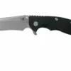 Rick Hinderer XM18 3.5” Recurve, CPM 20CV, Stonewash, Black G10, Navaja