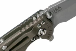 Rick Hinderer XM18 3,5" Spearpoint CPM 20CV Stonewash, Battle Bronze, Black G10, Navaja -ES Cuchillos Ventas 2024 HRK XM18 35 SP BB B 06 rick hinderer knives scaled