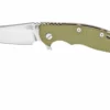 Rick Hinderer XM18 3.5" Skinny Sheepsfoot 20CV, Translucent Green G10 Navaja