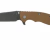Rick Hinderer XM18 3,5” Slicer CPM 20CV Battle Black DLC, Coyote Brown G10, Navaja