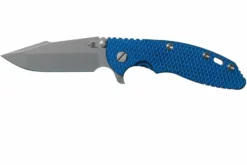 Rick Hinderer XM-18 3.5" Skinny Harpoon Spanto Battle Blue, Blue-Black G10 Navaja