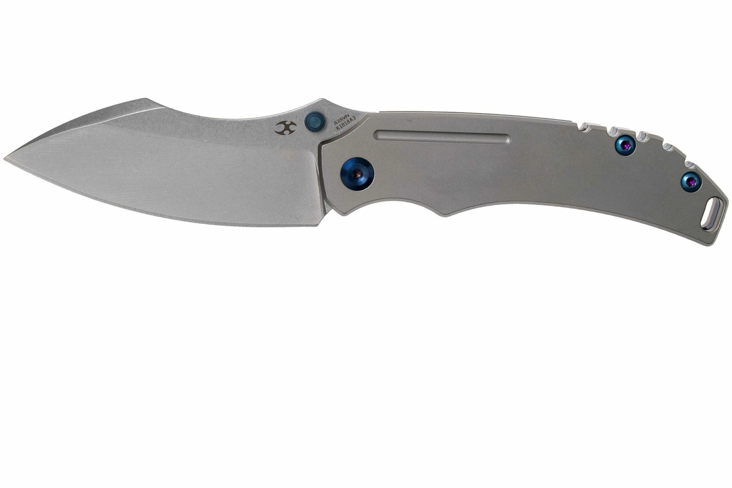 Kansept Pelican EDC K1018A3 Sheepsfoot, Titanium Navaja, Kmaxrom Design 1 Kansept Pelican EDC K1018A3 Sheepsfoot, Titanium Navaja, Kmaxrom Design