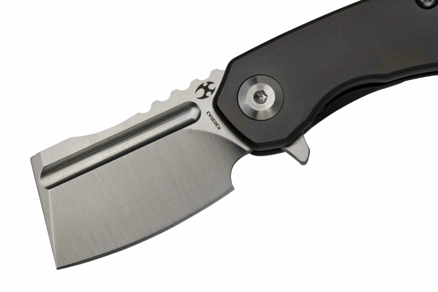 Kansept Mini Korvid K3030A3 Satin CPM-S35VN, Bronze Titanium Navaja, Diseño Justin Koch 3 Kansept Mini Korvid K3030A3 Satin CPM-S35VN, Bronze Titanium Navaja, Diseño Justin Koch - Imagen 3