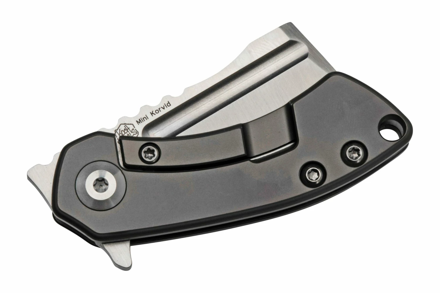Kansept Mini Korvid K3030A3 Satin CPM-S35VN, Bronze Titanium Navaja, Diseño Justin Koch 4 Kansept Mini Korvid K3030A3 Satin CPM-S35VN, Bronze Titanium Navaja, Diseño Justin Koch - Imagen 4