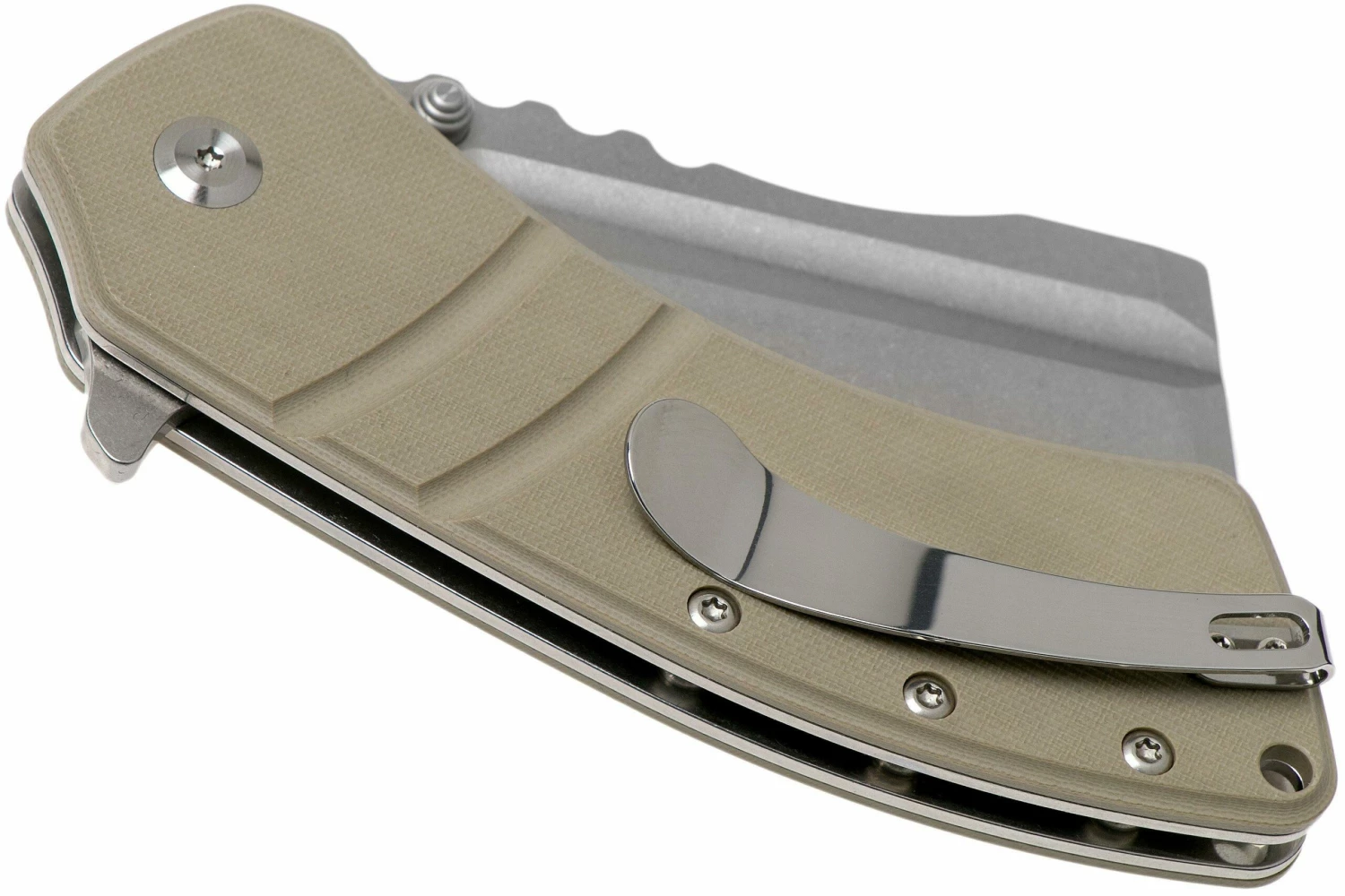 Kansept XL Korvid T1030A5 Satin, Sand G10 Navaja, Justin Koch Design 4 Kansept XL Korvid T1030A5 Satin, Sand G10 Navaja, Justin Koch Design - Imagen 4