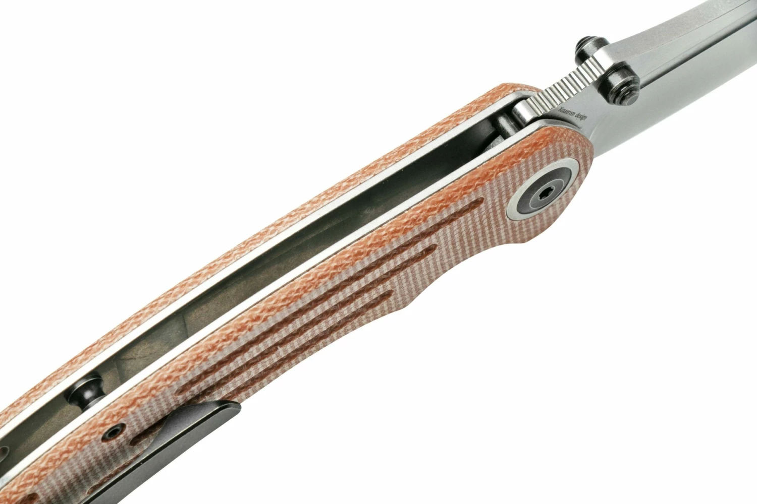 Kansept Pretatout T1032T1 Stonewashed Tanto 154CM, Brown Micarta Navaja, Diseño Kmaxrom 6 Kansept Pretatout T1032T1 Stonewashed Tanto 154CM, Brown Micarta Navaja, Diseño Kmaxrom - Imagen 6