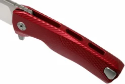 LionSteel ROK Satin Red Aluminio ROK A RS Navaja -ES Cuchillos Ventas 2024 LI ROK A RS 08 lionsteel rok scaled