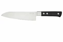 Maserin TEGI 2500-17PN Santoku Negro, 17 Cm