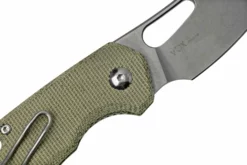 MKM Isonzo FX03M-2GC Cleaver M390, Green Canvas Micarta Navaja, Jesper Voxnaes Design -ES Cuchillos Ventas 2024 MMK FX03M 2GC 05 mkm scaled