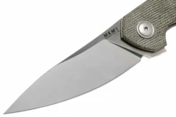 MKM Goccia GC-GC Green Canvas Micarta Navaja, Jens Anso Design -ES Cuchillos Ventas 2024 MMK GC GC 03 mkm knives scaled