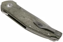 MKM Goccia GC-GC Green Canvas Micarta Navaja, Jens Anso Design -ES Cuchillos Ventas 2024 MMK GC GC 04 mkm knives scaled