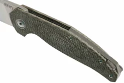 MKM Goccia GC-GC Green Canvas Micarta Navaja, Jens Anso Design -ES Cuchillos Ventas 2024 MMK GC GC 07 mkm knives scaled