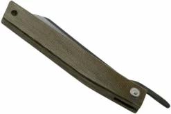 Ohta FK9 Higonokami-navaja, Green Canvas Micarta -ES Cuchillos Ventas 2024 OHTA OFF FK9 M G 04 ohta knives scaled