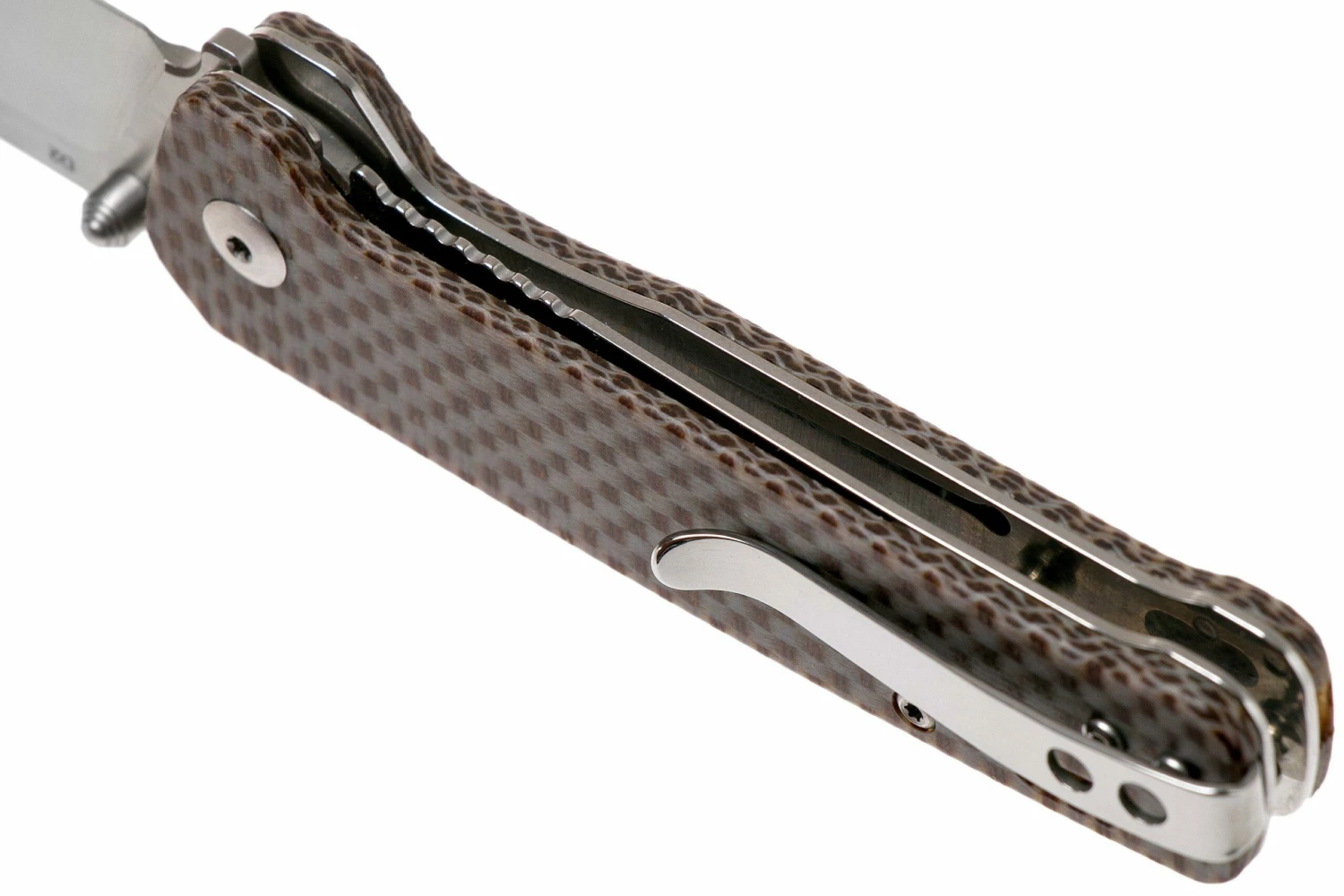 QSP Knife Penguin QS130-A Brown Texture Micarta, Navaja 5 QSP Knife Penguin QS130-A Brown Texture Micarta, Navaja - Imagen 5