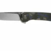 QSP Knife Osprey QS139-G1 Blue Shredded Carbon Fiber, Satin, Navaja