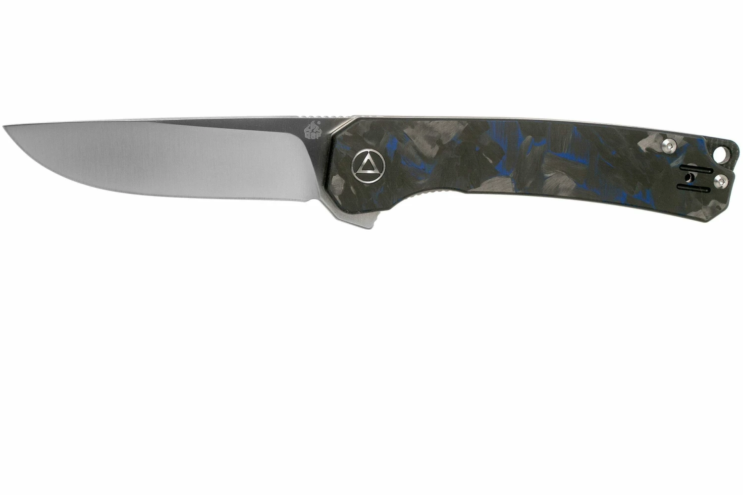 QSP Knife Osprey QS139-G1 Blue Shredded Carbon Fiber, Satin, Navaja 1 QSP Knife Osprey QS139-G1 Blue Shredded Carbon Fiber, Satin, Navaja