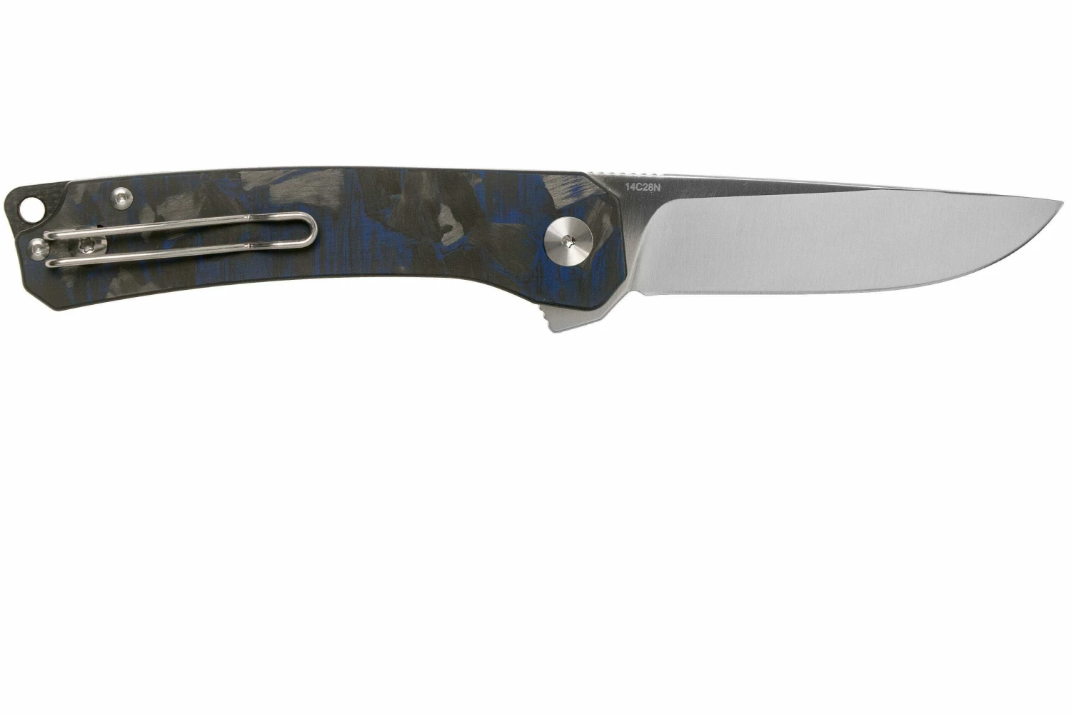 QSP Knife Osprey QS139-G1 Blue Shredded Carbon Fiber, Satin, Navaja 2 QSP Knife Osprey QS139-G1 Blue Shredded Carbon Fiber, Satin, Navaja - Imagen 2