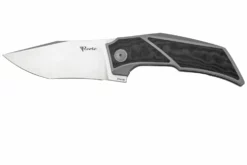 Reate T3500 Bead Blast Titanium, FatCarbon Black Camo Navaja, Diseño De Tashi Bharucha