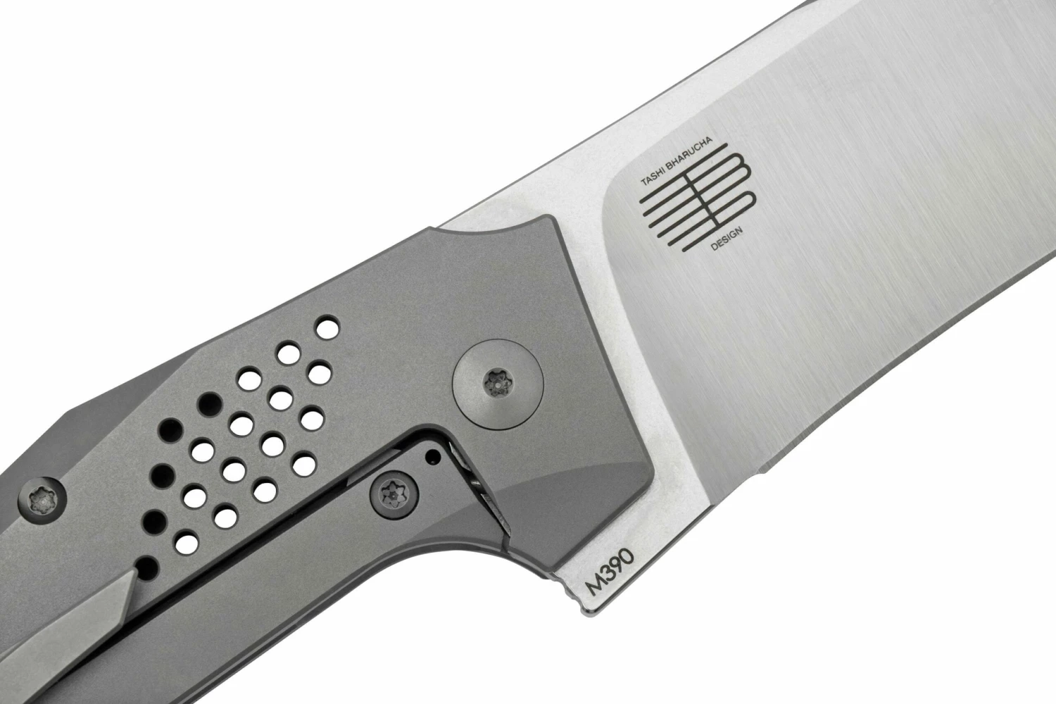 Reate T3500 Bead Blast Titanium, FatCarbon Black Camo Navaja, Diseño De Tashi Bharucha 5 Reate T3500 Bead Blast Titanium, FatCarbon Black Camo Navaja, Diseño De Tashi Bharucha - Imagen 5