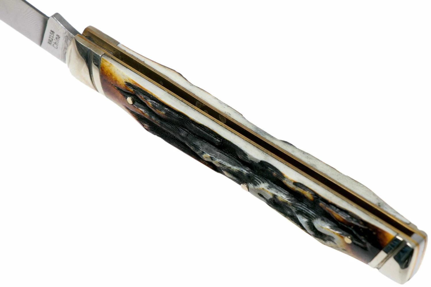 Rough Ryder Doctors Knife Cinnamon Stag RR2158 Damascus Navaja Slipjoint 5 Rough Ryder Doctors Knife Cinnamon Stag RR2158 Damascus Navaja Slipjoint - Imagen 5