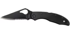 Spyderco Byrd Meadowlark 04BKPS2 Parcialmente Dentado, Negro