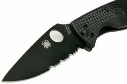 Spyderco Tenacious Lightweight Black C122PSBBK FRN Navaja Parcialmente Dentada -ES Cuchillos Ventas 2024 SPC122PSBBK 03 spyderco scaled