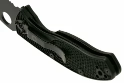 Spyderco Tenacious Lightweight Black C122PSBBK FRN Navaja Parcialmente Dentada -ES Cuchillos Ventas 2024 SPC122PSBBK 05 spyderco scaled