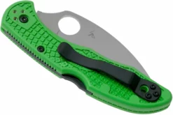 Spyderco Salt 2 Green Wharncliffe LC200N C88FSWCGR2 Serrated Navaja -ES Cuchillos Ventas 2024 SPC88FSWCGR2 04 spyderco scaled