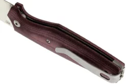 Viper Dan 1 5928CBR Burgundy Micarta N690, Drop-point -ES Cuchillos Ventas 2024 VPV5928CBR 06 viper dan 1 vpv5928cbr 06